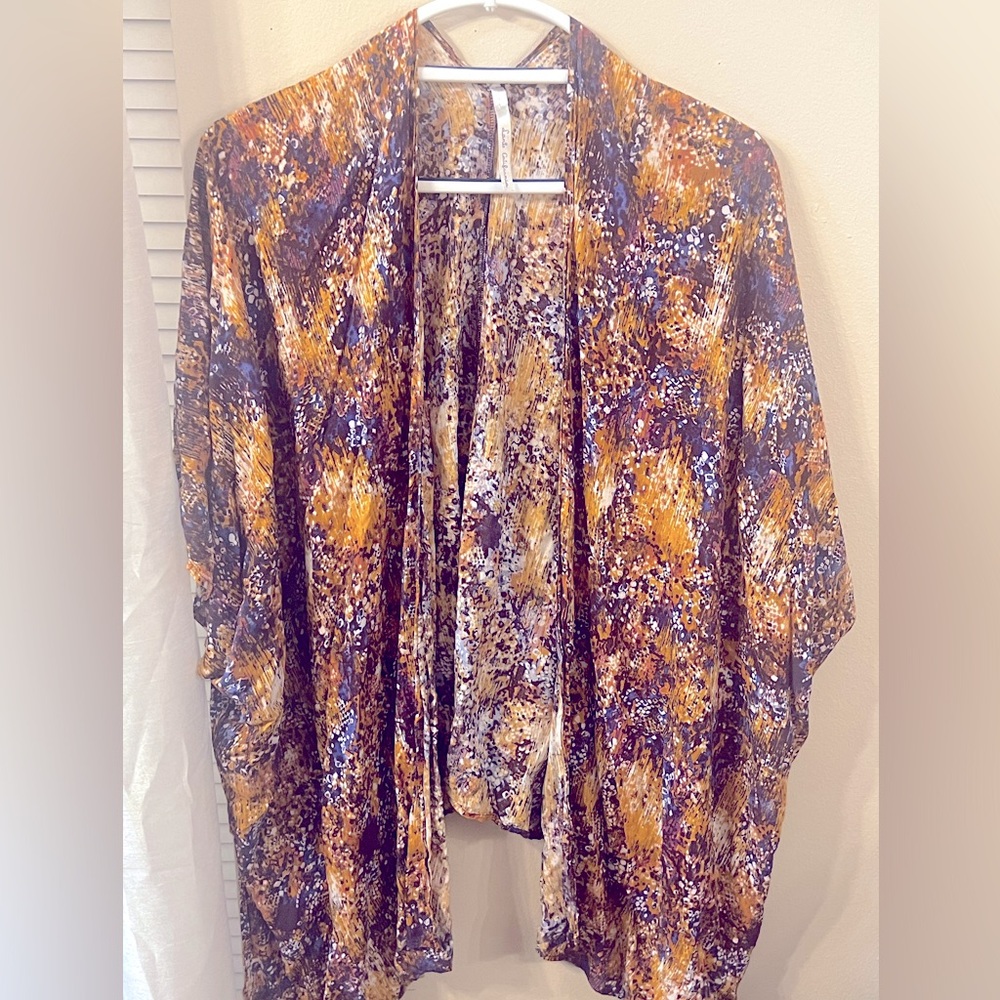 Purple & Gold Bohemian wrap
